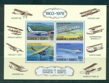 Samoa-1978-Aviation-Progress-MS-MUH-lot54768