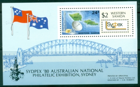 Samoa-1980-National-Stamp-Exhibition-SYDPEX-80-Sydney-Australia-MS-MUH