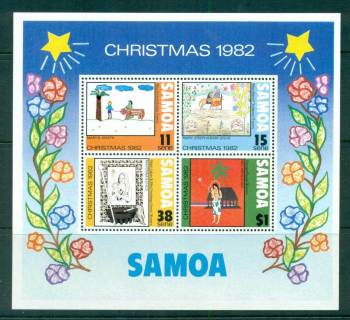 Samoa-1982-Xmas-MS-MUH-lot54871