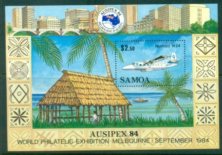 Samoa-1984-International-Stamp-Exhibition-AUSIPEX-84-Melbourne-Australia-MS-MUH