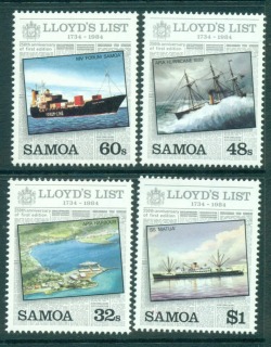 Samoa-1984-Lloyds-List-250th-Anniversary-Ships-MUH-lot54821