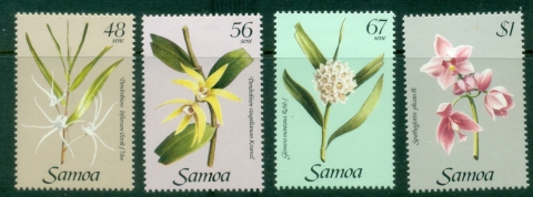 Samoa-1985-Flowers-Orchids-MLH