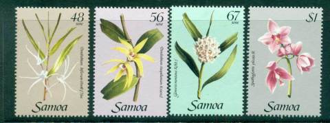 Samoa-1985-Orchids-MUH-lot54825