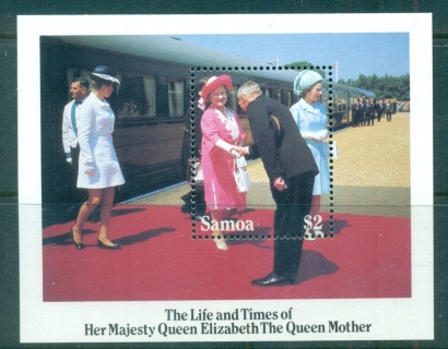 Samoa-1985-Queen-Mother-85th-Birthday-MS-Muh