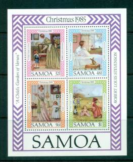 Samoa-1985-Xmas-MS-MUH-lot54814