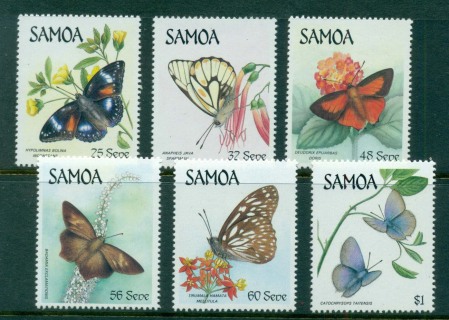 Samoa-1986-Butterflies-MUH-lot54832