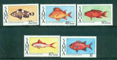 Samoa-1986-Fish-MUH-lot54837