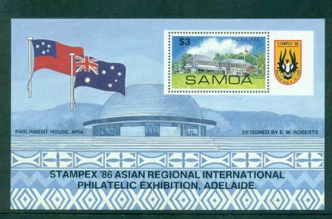 Samoa-1986-STAMPEX-Stamp-Exhibition-MS-MUH-lot54839