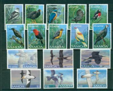 Samoa-1988-89-Bird-Definitives-MUH-lot54855