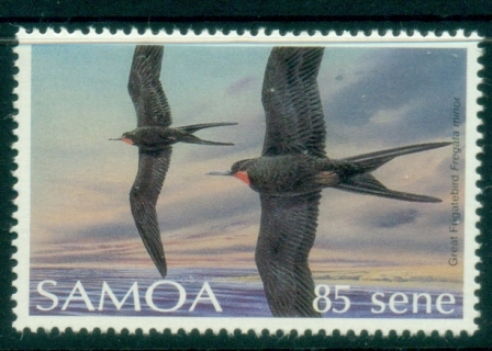 Samoa-1988-89-Pictorials-Birds-85s-Great-Frigate-bird-MLH