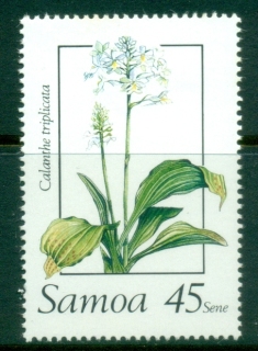 Samoa-1988-Flowers-Orchids-45s-Calanthe-triplicata-MLH