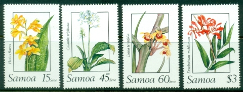 Samoa-1988-Flowers-Orchids-MLH