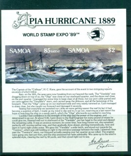 Samoa-1989-Apia-Hurricane-Imperf-MS-MUH-lot54673