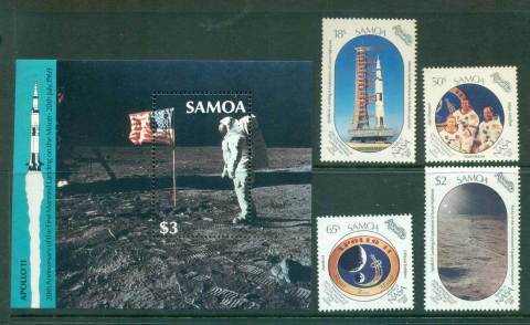 Samoa-1989-Moon-Landing-20th-Anniv-MS-MUH-lot54685