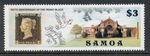 Samoa-1990-Stamp-World-London-MUH