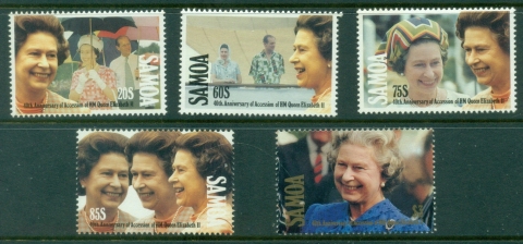 Samoa-1992-QEII-Accession-to-the-Throne-40th-Anniversary-MLH