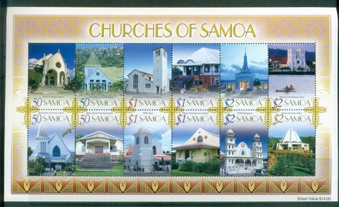 Samoa-2007-Churches-MS-MUH-lot81720