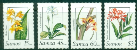 Samoa-1998-Flowers-Orchids-MUH