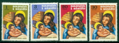 Samoa-1968-Xmas-MUH