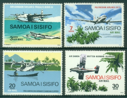 Samoa-1970-Airmail-International-Air-Passenger-and-Airmail-Service-on-the-occasion-of-the-Opening-of-the-Regular-Service-between-Apia-and-Asau-MUH