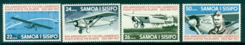 Samoa-1977-The-50th-Anniversary-of-First-Translantic-Flight-by-Charles-Lindbergh-MUH