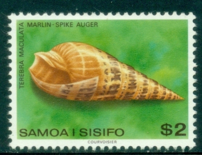 Samoa-1978-80-Shells-2-Marlin-Spike-Auger-MLh