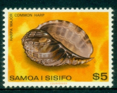 Samoa-1978-80-Shells-5-Common-Harp-MLH