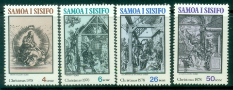 Samoa-1978-Christmas-Woodcuts-by-Durer-MUH