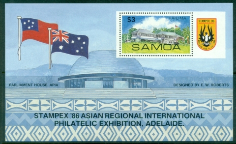 Samoa-1986-International-Stamp-Exhibition-STAMPEX-86-Adelaide-Australia-MS-MUH