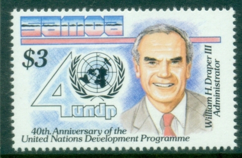 Samoa-1990-UN-Development-Program-40th-Anniversary-MUH