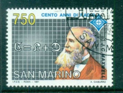 San-Marino-1991-Radio-Centenary