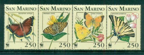 San-Marino-1993 WWF Butterflies of San Marino