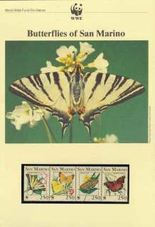 San-Marino-1993 WWF Butterflies of San Marino