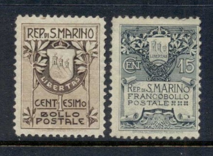 San-Marino-1907-10-Coat-of-Arms-MLH