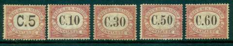 San-Marino-1924-Postage-Due-to-60c-toned-gumMLH-lot40088