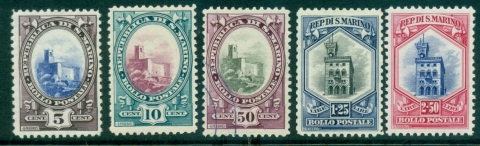 San-Marino-1929-31-Asst-5-FU-MLH-lot40281