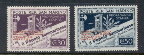 San-Marino-1943-Rimini-San-Marino-Stamp-day-Opts-MLH