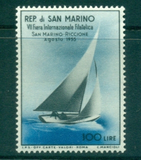 San-Marino-1955-Stamp-Fair-MLH-lot34854