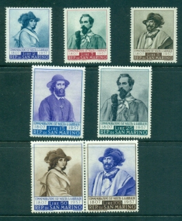 San-Marino-1957-Portraits-MLH-lot40270