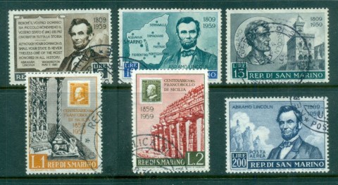 San-Marino-1959-Abraham-Lincoln-FU