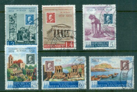 San-Marino-1959-Stamp-Centenary-of-Sicily-FU