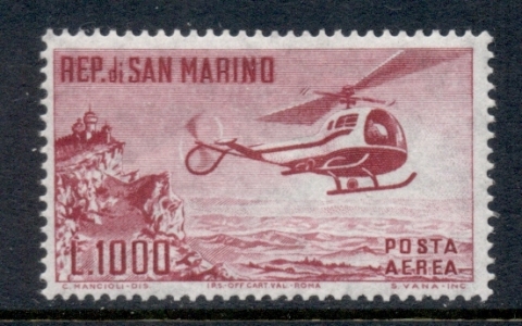 San-Marino-1960-Airpost-Helicopter-MUH