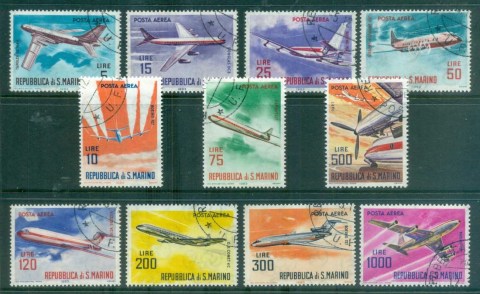 San-Marino-1963-65-Planes-CTO