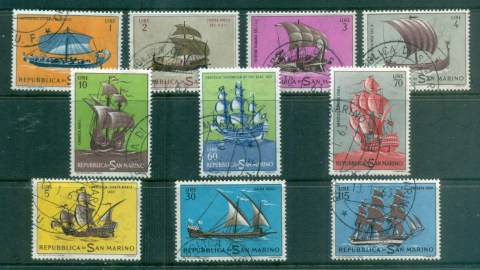 San-Marino-1963-Ancient-Ships-CTO