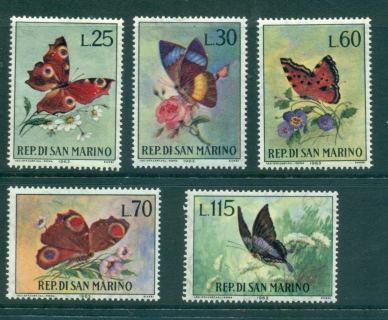 San-Marino-1963-Butterflies-MLH-lot40097