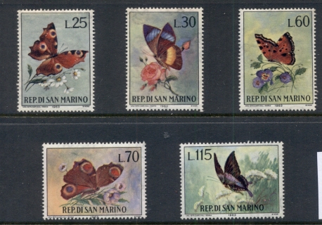 San-Marino-1963-Insects-Butterflies-MUH