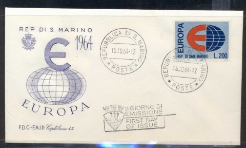 San-Marino-1964-Europa-FDC