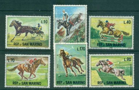 San-Marino-1966-Horses-MUH-lot40106