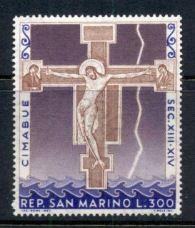 San-Marino-1967-The-Crucifixion-of-Santa-Croce-MUH