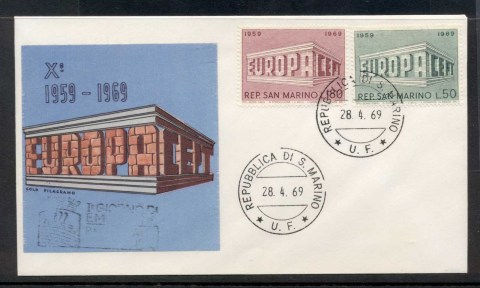 San-Marino-1969-Europa-Building-FDC